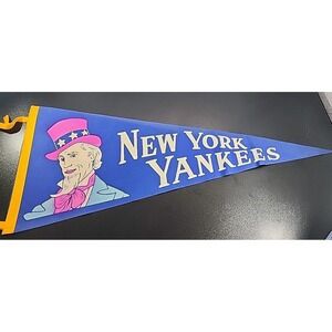 Vintage New York Yankees Pennant 1960 American League Champion Mantle Stengel *